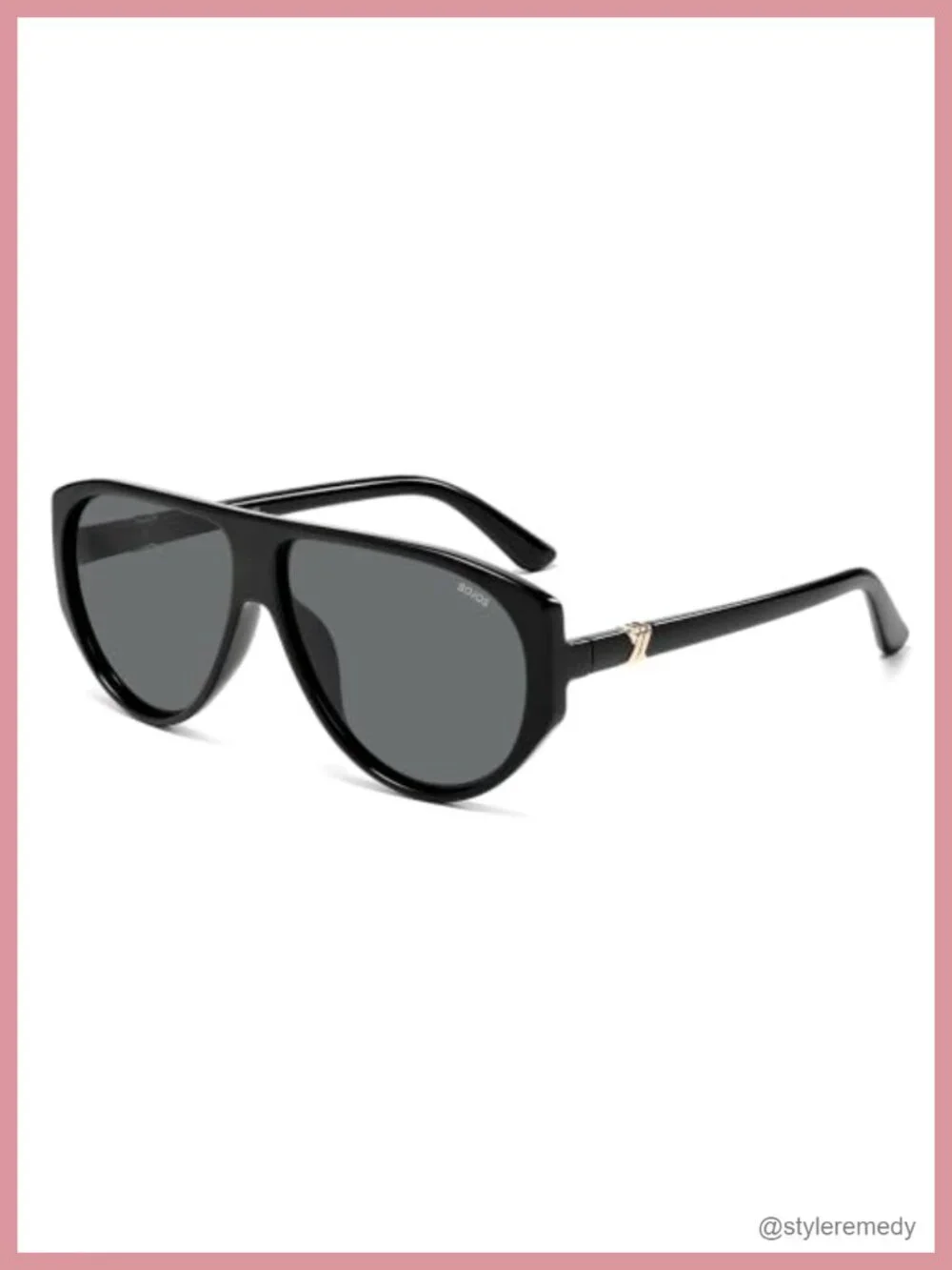 Polarized Square Aviator Sunglasses UV400 Protection